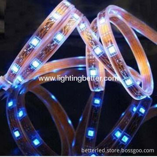 PU sleeving Waterproof SMD5050 Led strip, high quality,Yellow PCB